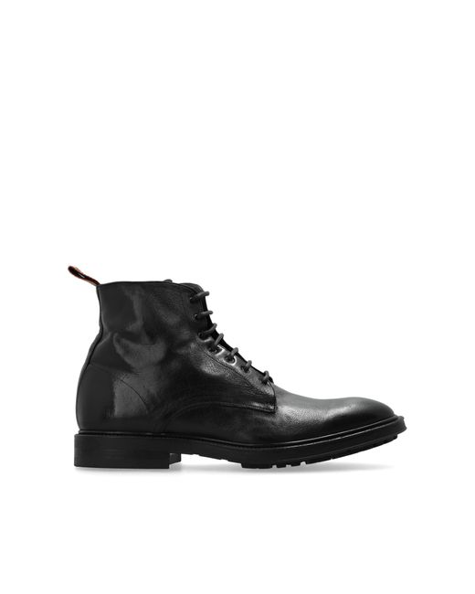 Paul Smith Black Leather Shoes for men