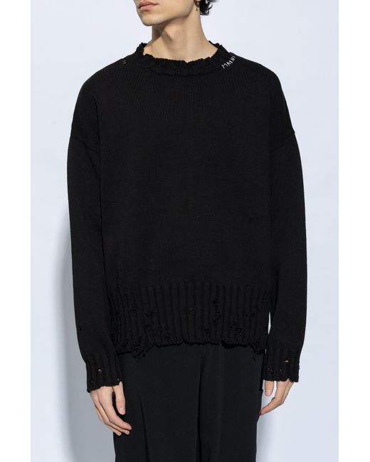 Marni Black Cotton Sweater for men