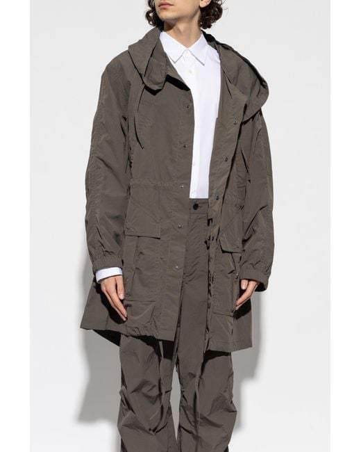 Dries Van Noten Gray 'Voxer' Coat for men