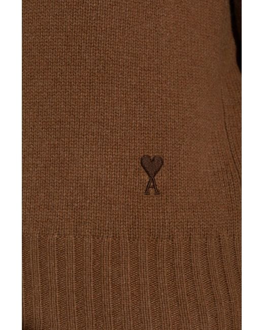 AMI Brown Wool Turtleneck