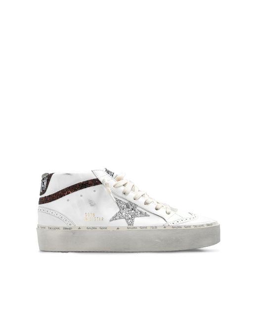 Golden Goose Deluxe Brand White 'hi Mid Star Classic' High-top Sneakers,
