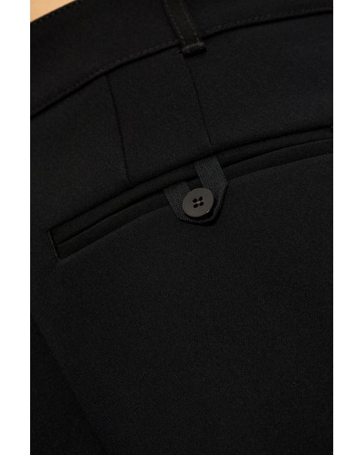 Jacquemus Black 'Ovalo' Pleated Trousers