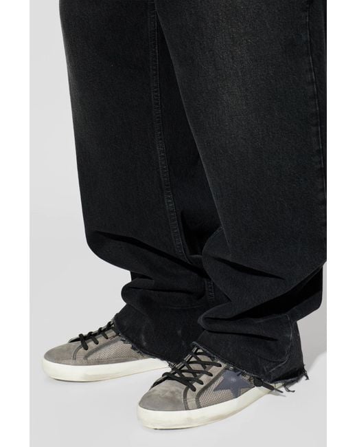 Golden Goose Deluxe Brand Gray "Super-Star Double Quarter With" Sports Shoes for men
