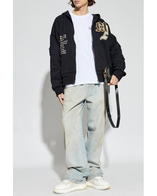 Amiri Blue Jeans With Logo for men