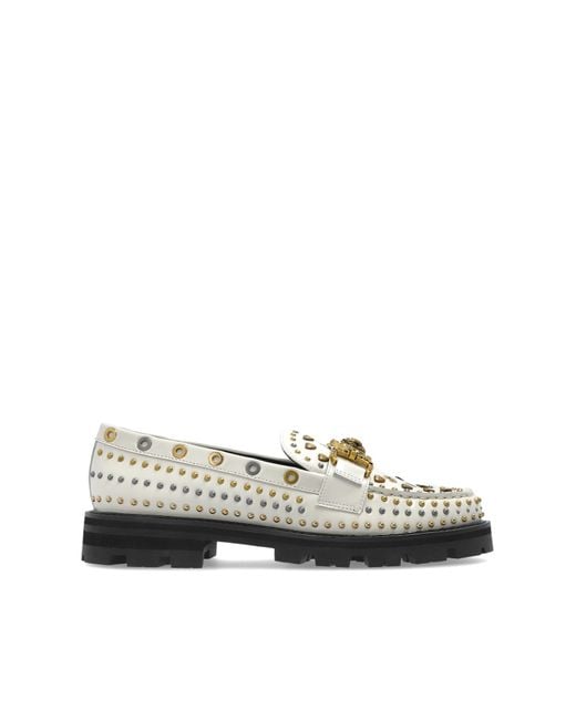 Kurt Geiger White "Mansion" Loafers