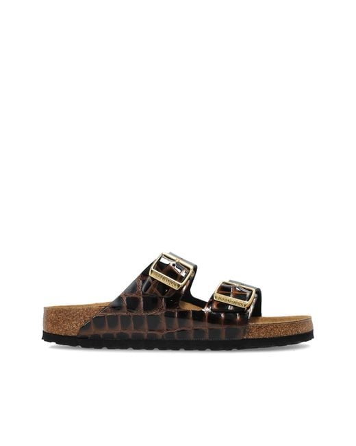 Birkenstock Black 'Arizona' Slides
