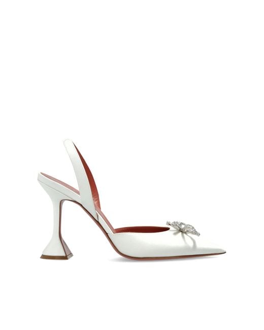 AMINA MUADDI White Heeled Shoes "Rosie"