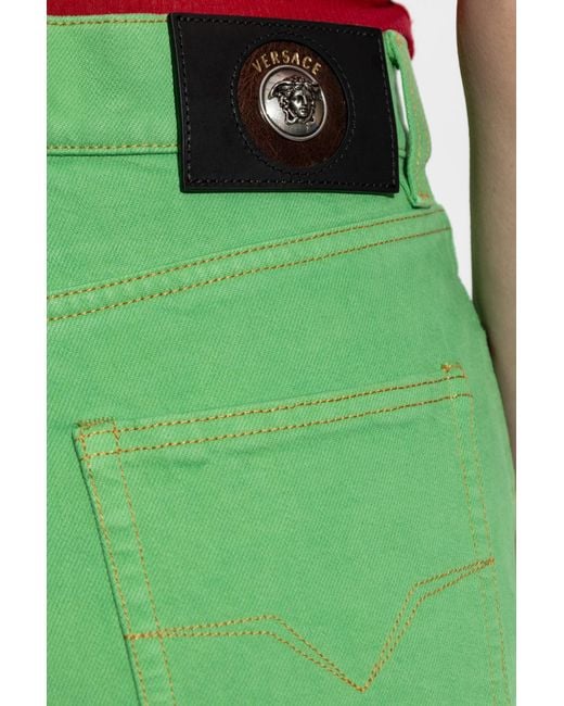 Versace Green Capri Jeans