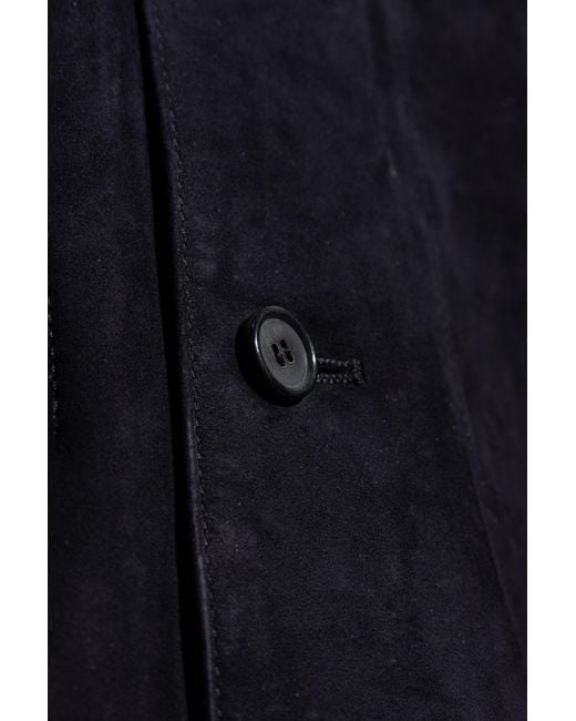 Paul Smith Blue Suede Jacket for men