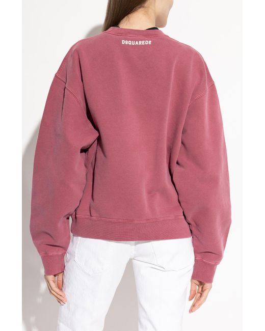 DSquared² Pink Sweatshirt With Patch