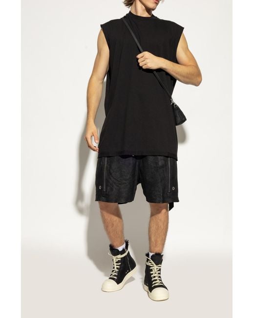 Rick Owens Black Sports Shoes 'Lshc' for men