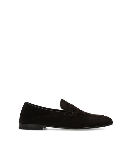 Bally Black 'Elios' Suede Loafers for men