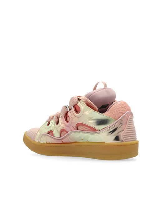 Lanvin Pink 'curb' Sneakers, for men