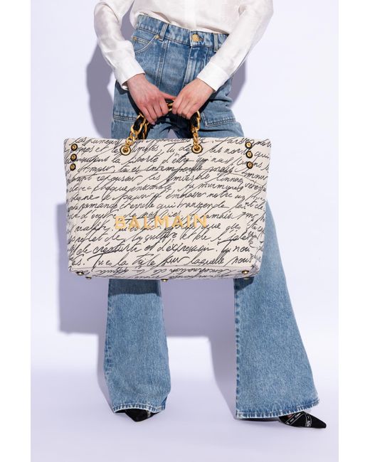 Balmain Natural 1945 Soft Xxl Shopper Bag