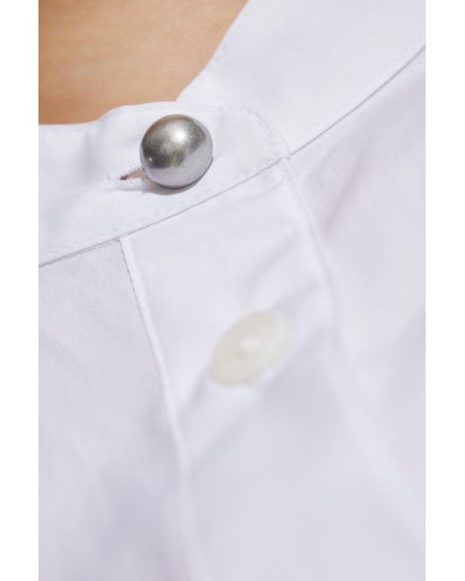 Rag & Bone White Draped Top