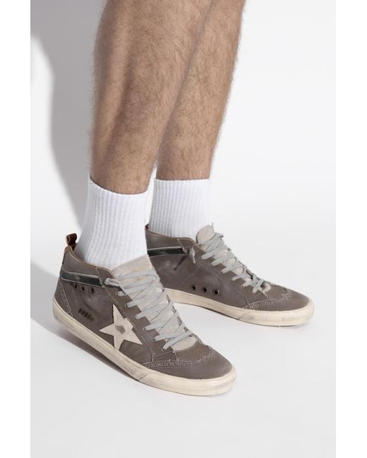 Golden Goose Deluxe Brand Brown "Mid Star Classic" Sports Shoes for men