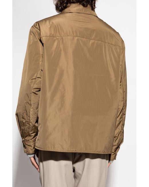 AMI Brown Light Jacket With Logo for men