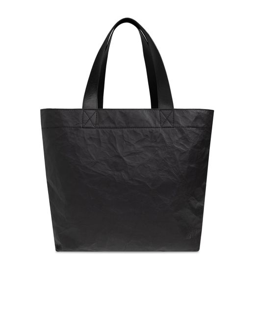 Y-3 Black Shopper Bag With Logo