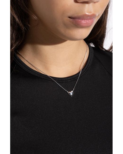 Kate Spade Metallic Necklace With A Heart-Shaped Pendant