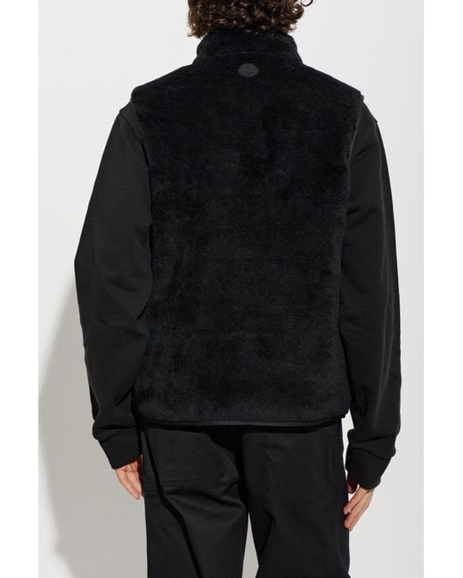 Moncler Black Reversible Down Vest for men
