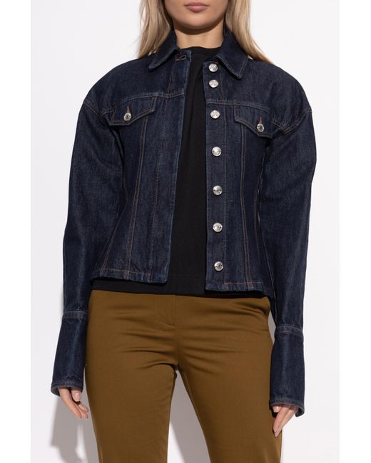 Sportmax Blue Denim Jacket Gange