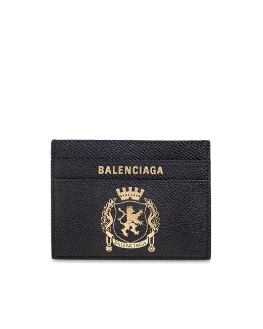Balenciaga Black Card Holder Case for men