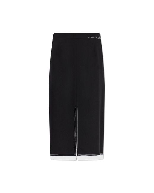 Marni Black Wool Skirt
