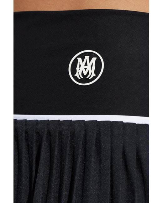 Amiri Black Logo Skort