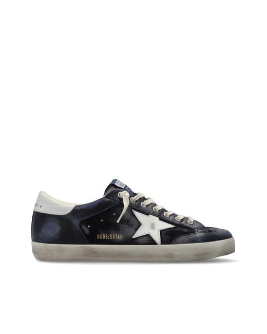 Golden Goose Deluxe Brand Black 'Super-Star Double Quarter With F' Sports Shoes for men