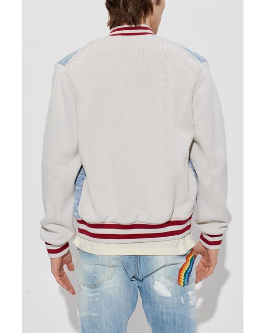 DSquared² Blue Denim Jacket With Monogram for men