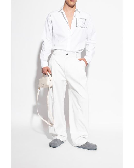 Birkenstock White "Tokio Ii Suede" Shoes for men