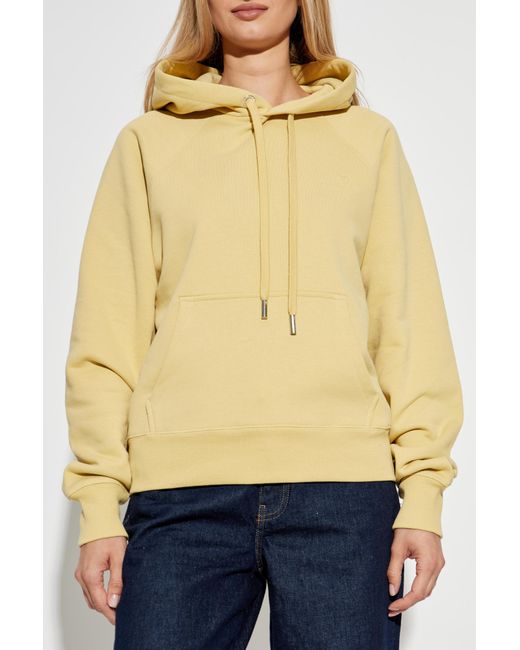 AMI Yellow Sweatshirt With Logo