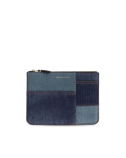 Comme des Garçons Blue Leather Pouch