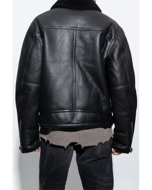 Allsaints myers shop shearling jacket