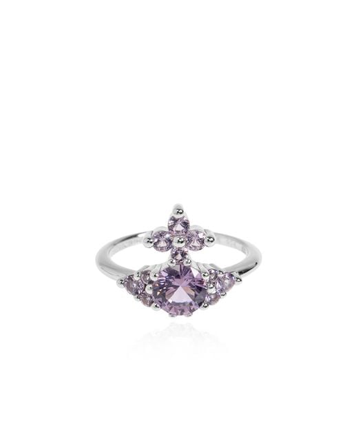 Vivienne Westwood White Ring 'Feodorita' for men