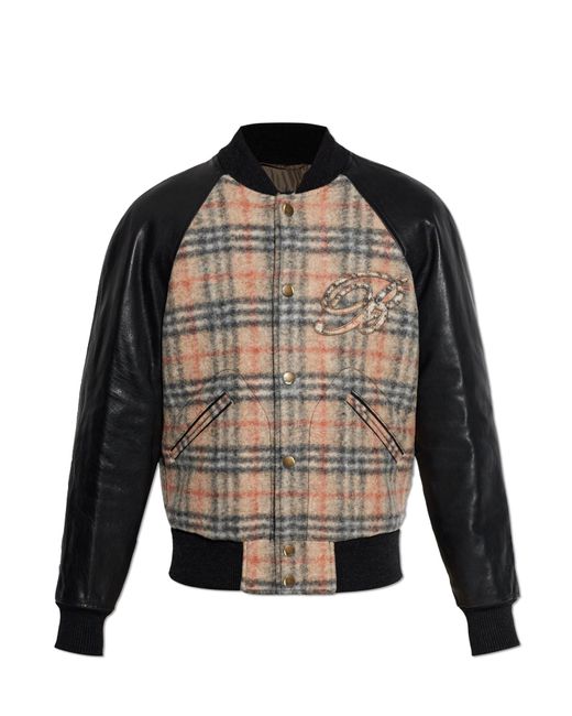 Burberry Brown 'Rosewell' Bomber Jacket for men