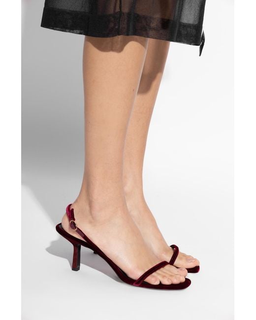 Neous Red Heeled Sandals "Noqui"