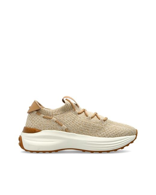 Tod's Natural Sports Shoes With Logo