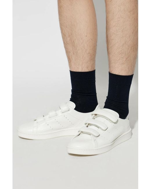 Y-3 White Sports Shoes "Stan Smith Velcro" for men