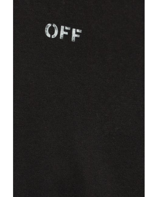 Off-White c/o Virgil Abloh Black T-shirt With Logo,