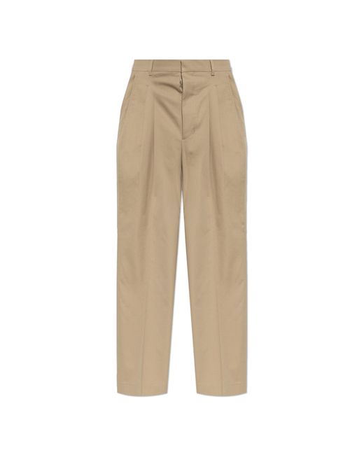AMI Natural Straight-Leg Trousers for men