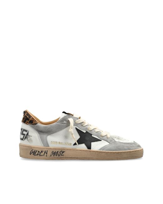 Golden Goose Deluxe Brand Gray 'Ball Star' Sports Shoes for men