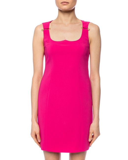 Versace Safetypin Strappy Dress in Pink Save 50 Lyst