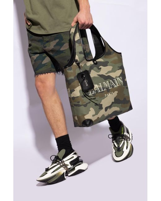 Balmain Black ‘B-Army’ Shopper Bag for men