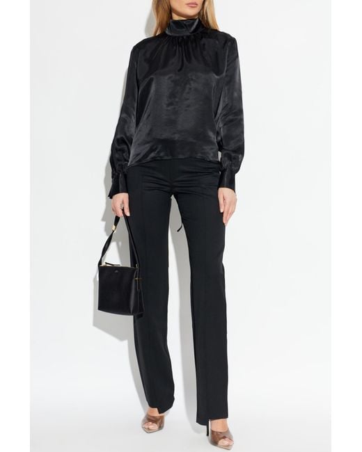 Vetements Black Trousers With Stitching On The Legs