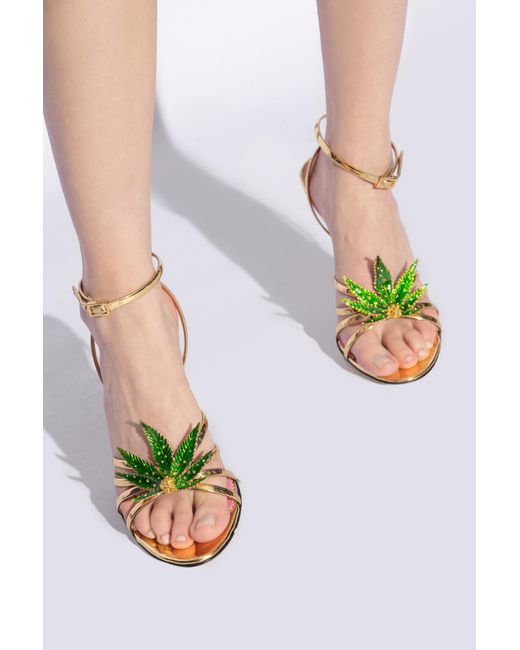 DSquared² White ‘Marija’ Heeled Sandals