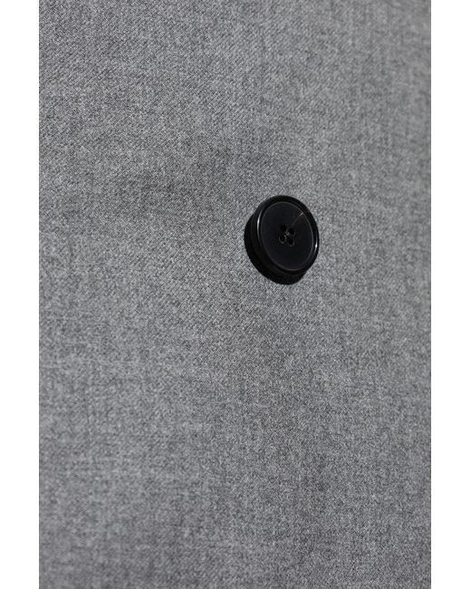 Givenchy Gray Double-Breasted Blazer for men