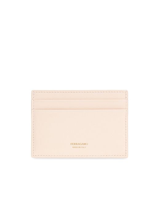 Ferragamo Natural Leather Card Holder