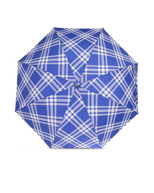 Burberry Blue Check Pattern Umbrella,