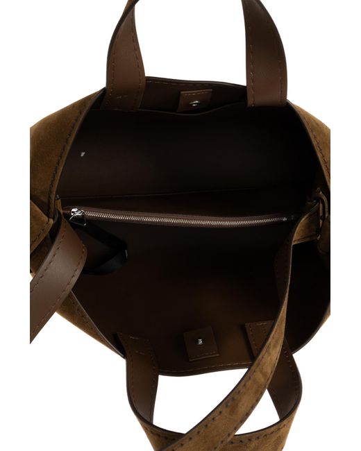 Acne Brown Suede Shopper Bag